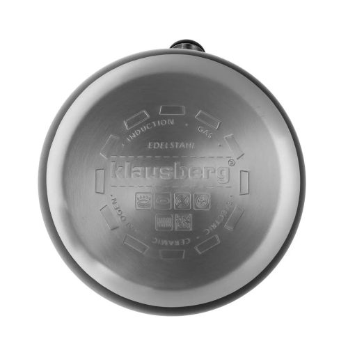 Klausberg teáskanna, sípszóval - fekete - 2.7L (KB-7368)