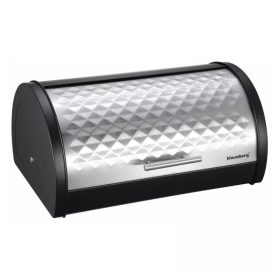   klausberg kenyértartó - rozsdamentes acél - fekete / inox (KB-7454)