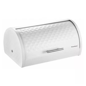 Klausberg acél kenyértartó fehér színben