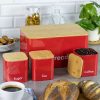 Kinghoff Premium kenyértartó + fűszertartó készlet 