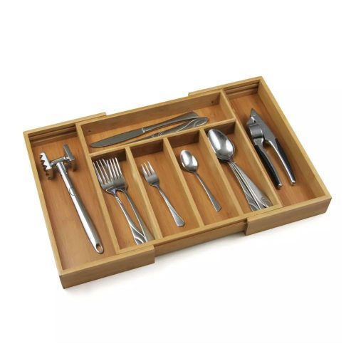 Kinghoff kinyitható bambusz evőeszköz tartó (KH-1218)