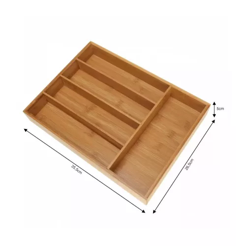 Kinghoff bambuszfa evőeszköz tartó 35 x 26 cm (KH-1222)
