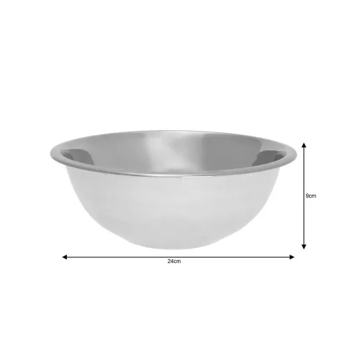 Kinghoff salátástál - rozsdamentes acél - Ø24 cm (KH-1229)