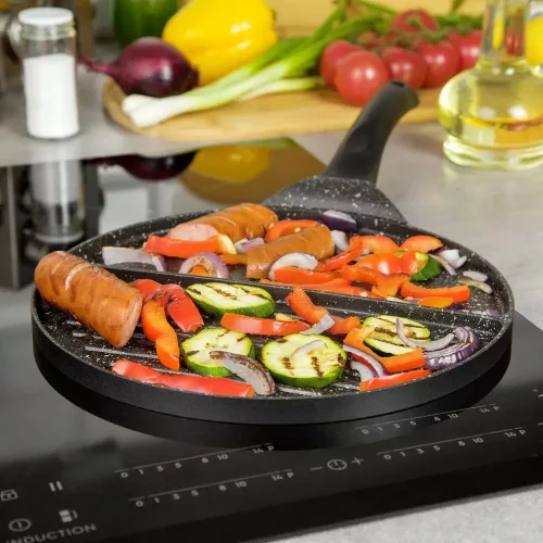 Kinghoff tapadásmentes 2in1 serpenyő - indukciós főzőlaphoz - 27 cm (KH-1364)
