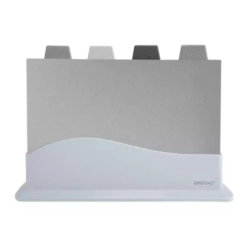 Kinghoff 4 darabos PVC vágódeszka készlet 30 x 22 cm (KH-1743)