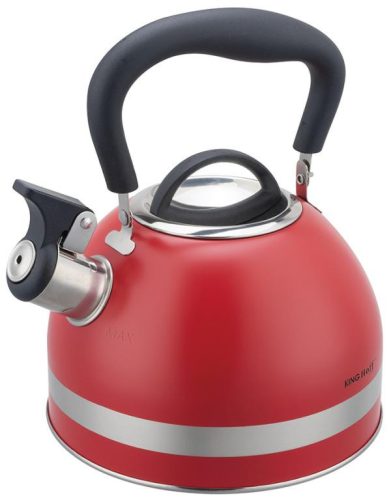 Kinghoff teáskanna, sípszóval - 1.8L - piros (KH-1853)