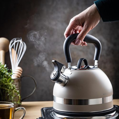 Kinghoff teáskanna, sípszóval - 1.8L - bézs (KH-1854)