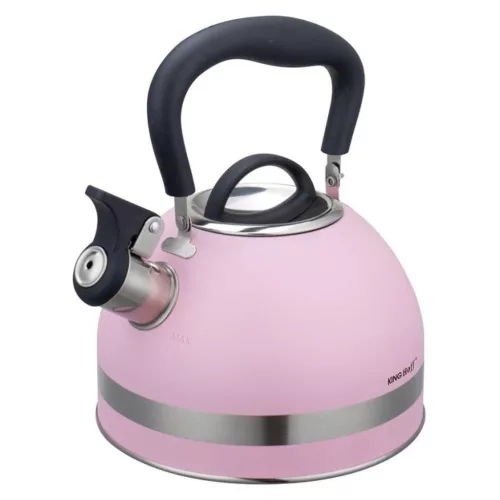 Kinghoff teáskanna, sípszóval - 1.8L - pink (KH-1856)
