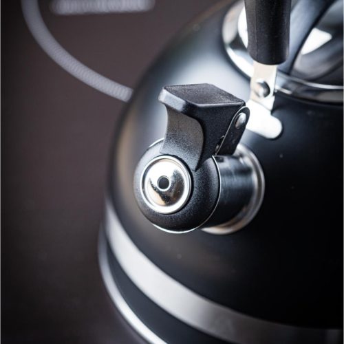 Kinghoff teáskanna, sípszóval - 1.8L - fekete (KH-1858)