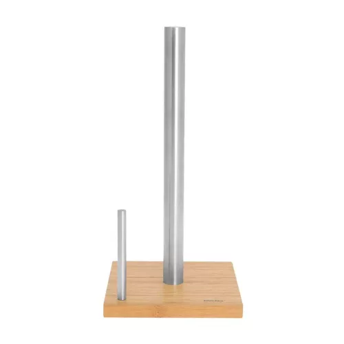 Kinghoff papírtörlő tartó - inox - bambusz talp (KH-3921)