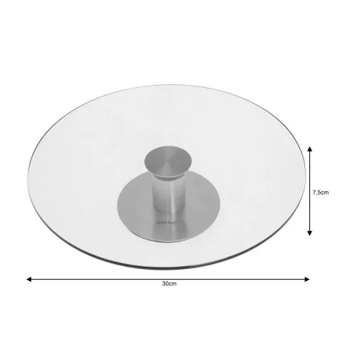 Kinghoff tortatartó / desszert tartó - 30 cm (KH-4014)