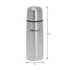 Kinghoff termosz / utazóbögre tartóval 350ml - inox (KH-4051)