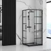 Zuhanykabin 90 x 90 cm Welland Kyoto - fekete profil