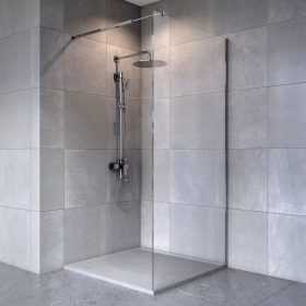 Welland Vista Walk-in zuhanyfal 100 x 195 cm  - króm profil