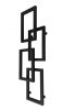 Weberg LOTUS Design Törölközőszárítós Radiátor 111x36 cm (Fekete)