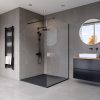 Welland Vista walk-in zuhanyfal 120 x 195 cm - fekete profil