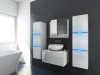 Venezia Like II. fürdőszobabútor szett + mosdókagyló + szifon (fényes fehér)