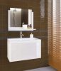 Fürdőszoba bútor kerámia mosdóval - 60 cm fényes fehér