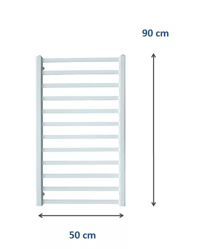 Weberg LUGO Design Törölközőszárítós Radiátor 90x50 cm (Fehér)