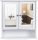 Fürdőszobai faliszekrény tükörrel - Vasagle - 56 x 58 cm