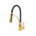 Gránit Mosogató NERO Parma + kihúzható zuhanyfejes Duo-Flex Gold csaptelep + adagoló + szifon (matt fekete)