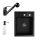 Gránit Mosogató NERO Parma + kihúzható zuhanyfejes Shower csaptelep + adagoló + szifon (matt fekete)