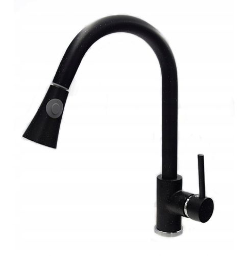 Granit-mosogato-Nero-Monza-Snake-csaptelep-adagolo-fekete