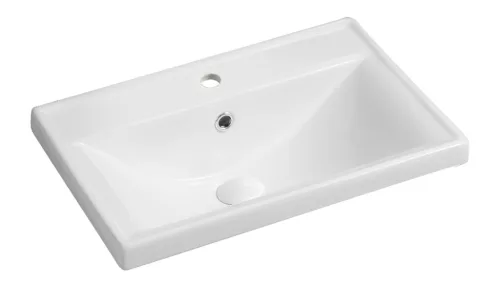 Intenso fiókos fürdőszobabútor mosdókagylóval - 50 cm (magasfényű fehér)