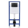 Welland M6601-B Slim beépíthető fali WC tartály fekete nyomólappal