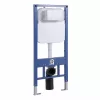Welland M6601 Slim beépíthető fali WC tartály + szálcsiszolt arany nyomólap
