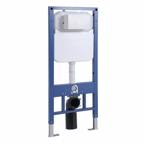Welland M6601 Slim beépíthető fali WC tartály + szálcsiszolt arany nyomólap