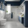 Fürdőszoba szekrény kék színben mosdóval