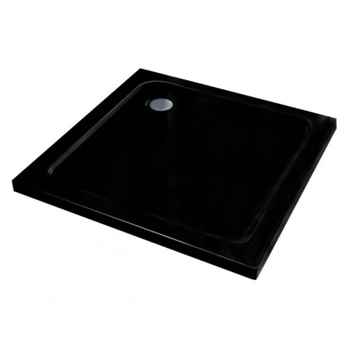 Mexen Slim zuhanytálca 90x90 cm + szifon - fekete (40709090) 