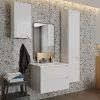 Mirano Selvia fürdőszobabútor + mosdó + szifon - 50 cm (fényes fehér)