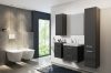 Mirano Vika fürdőszobabútor + mosdókagyló + szifon - 65 cm (antracit)