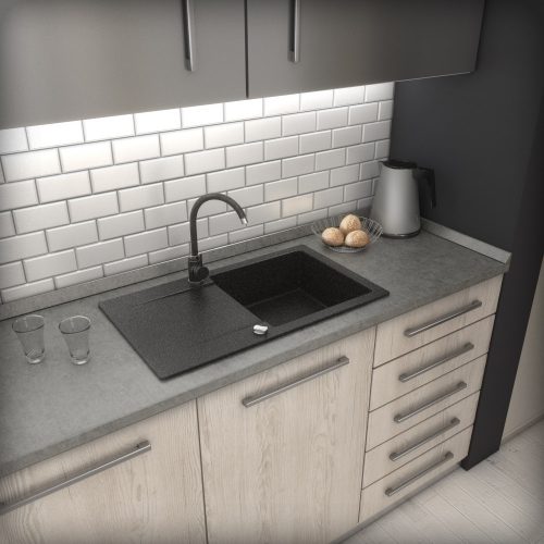 Granit-mosogato-Nero-Gold-Shower-csaptelep-dugokiemelo-matt-fekete