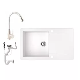 Granit-mosogato-NERO-Gold-inox-csaptelep-automata-dugokiemelo-feher