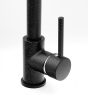 Gránit mosogató NERO Malta + kihúzható zuhanyfejes Loop Spiral csaptelep + dugóemelő (fekete)