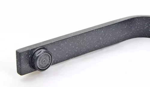 Gránit mosogató NERO Malta + Design csaptelep + adagoló (fekete)