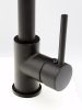 Gránit mosogató NERO Malta + kihúzható zuhanyfejes Loop Spiral csaptelep + adagoló (matt fekete)