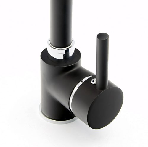 Gránit mosogató NERO Malta + Design csaptelep + dugókiemelő (fekete)x