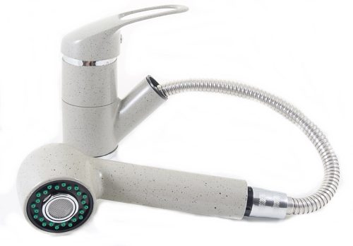 Gránit mosogató NERO Malta + Design csaptelep + dugókiemelő (fekete)x