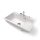 Gránit mosogatótálca NERO Boss + kihúzható Shower csaptelep + adagoló (fehér)