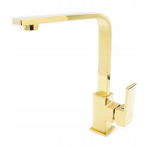 Gránit mosogató NERO Uno + Design Gold csaptelep (matt fekete)