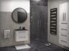 Fürdőszoba bútorra építhető gránit mosdó 60 cm - matt fekete