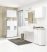 Fürdőszobai álló szekrény 85 cm - Akord Furniture - fehér