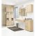 Fürdőszobai álló szekrény 140 cm - Akord Furniture FIN2D - sonoma tölgy