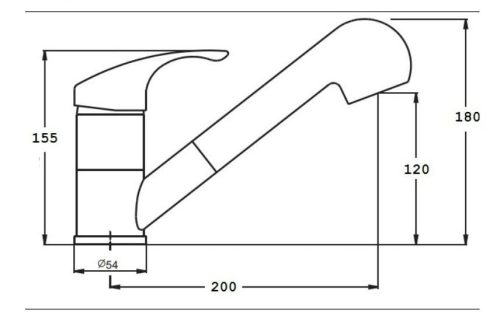 Panama P686-427B Gránit Mosogató + Kihúzható Shower Csap + Dugóemelő + Deszka + Szifon (bézs)
