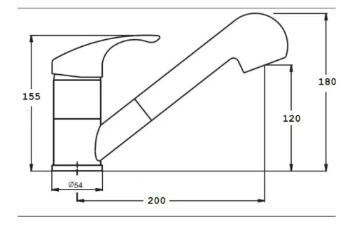 Panama P686-427C Gránit Mosogató + Kihúzható Shower Csaptelep + Deszka + Dugóemelő (matt fekete)