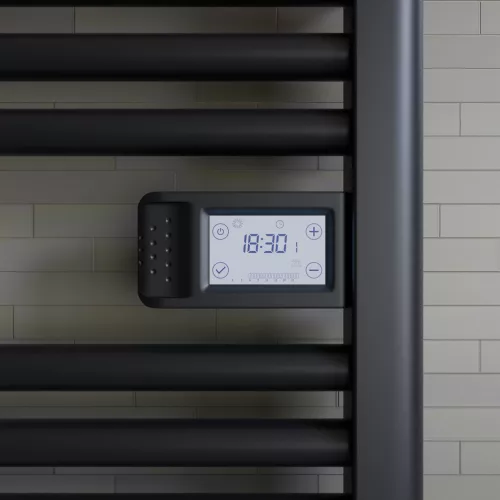 Design radiátor digitális termosztáttal - NERO Italia